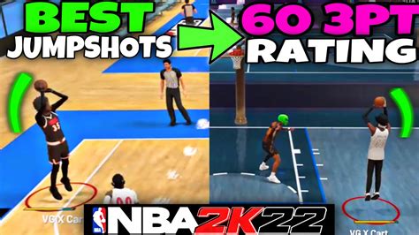 New 2 Best Jumpshots For 60 3pt Rating Best Jumpshots For Low 3pt Shooting Builds Nba 2k22