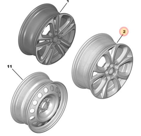 Citroen Berlingo 2018 2022 17 Alloy Wheel Citroen 98169663zr