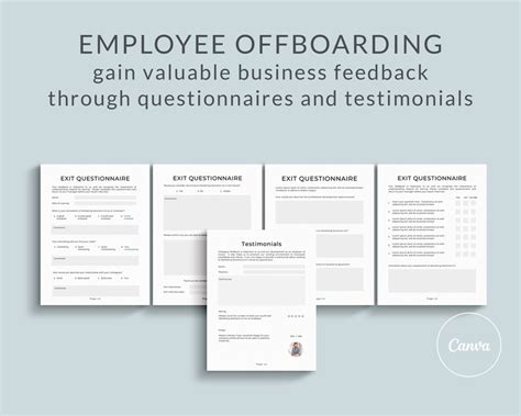 Employee Offboarding Packet Employee Offboarding Checklist Template