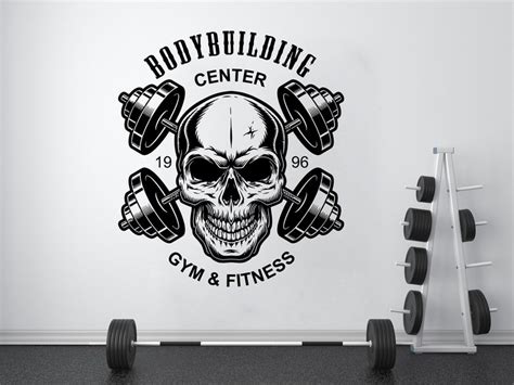 Gym Wall Decal Custom Fitness Decor Workout Art Vinyl Gorilla Etsy