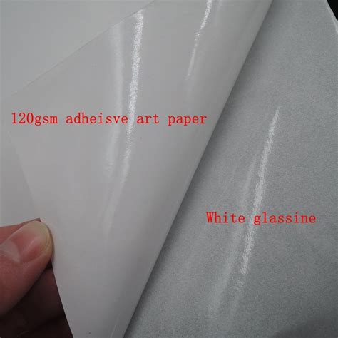 Factory Adhesive Glossy Semi Glossy Matt 120GSM Art Paper Sticker Raw