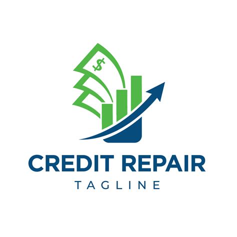 Credit Repair And Business Finance Logo Designs Template Isolated