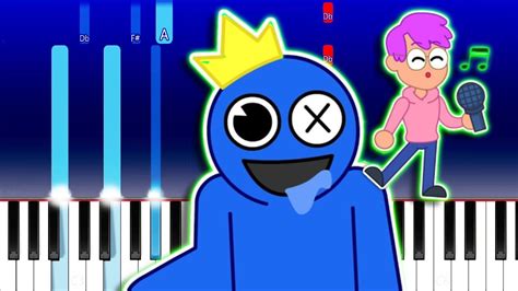 Rainbow Friends Song LankyBox Music Piano Tutorial YouTube