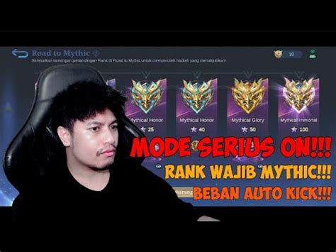 Vertical Stream Mlbb Mode Serius Tier Honor Glory Imo Only