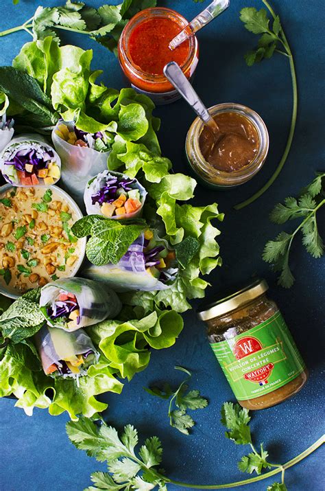 Rouleaux De Printemps Vegan Sauce Cacahu Te Douce Addiction