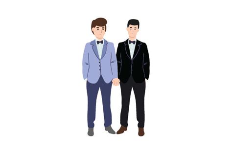 Same Sex Male Wedding Couple Svg Cut File By Creative Fabrica Crafts Creative Fabrica