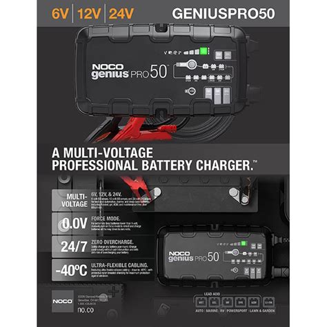 NOCO 50 Battery Charger And Maintainer GENIUSPRO50