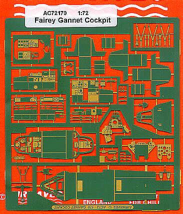 Fairey Gannet - Cockpit Set (for FROG, Novo, Revell etc kits) Airwaves ...