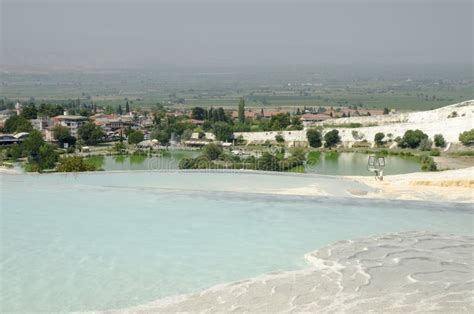 Swimming Pools of Pamukkale, Turkey Editorial Stock Image - Image of ...