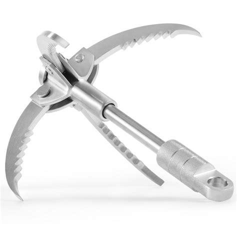 Grappling Hook 4 Claw Foldable Grapple Hook Large Stainless Steel