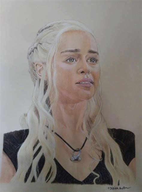 Daenerys Targaryen Emilia Clarke Game Of Thrones By Didierplouviez