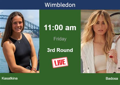 How To Watch Kasatkina Vs Badosa On Live Streaming In Wimbledon On