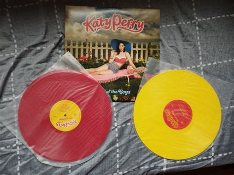 Katy Perry One of the Boys Vinyl Original pressing Red and Yellow vinyl variant, Hobbies & Toys ...