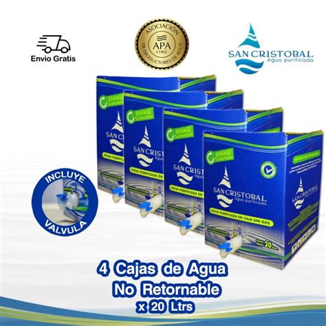 Caja De Agua 20 Ltrs Agua San Cristobal