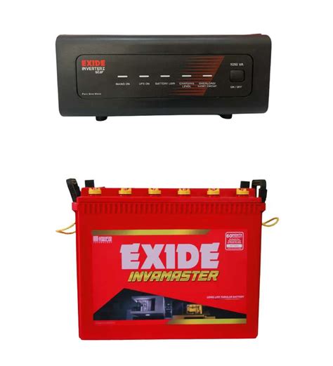 Exide Star Va Inverter And Exide Inva Master Tall Tubular Ah