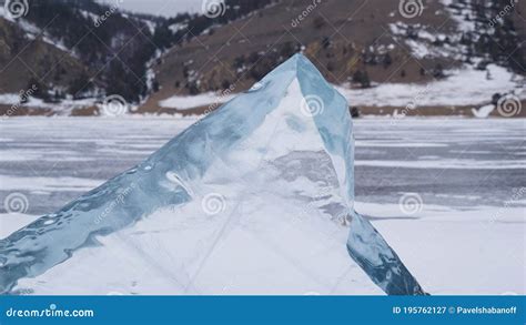 Crystal Clear Blocks of Ice on Lake Baikal Stock Image - Image of ...