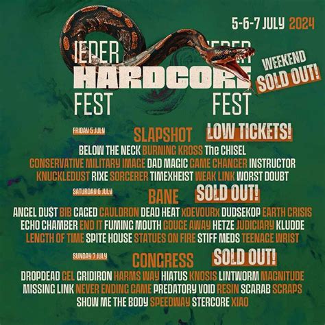 TICKET UPDATE IEPER HARDCORE FEST