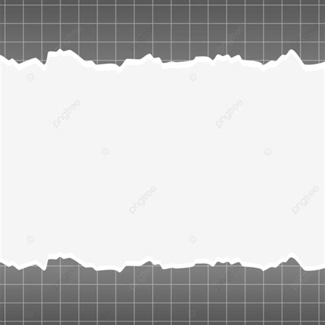 Borde De Marco De Papel Rasgado Gris Con Cuadr Cula Png Papel Rasgado