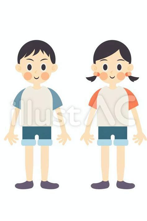 子ども 全身イラスト - No: 22934139｜無料イラスト・フリー素材なら「イラストAC」