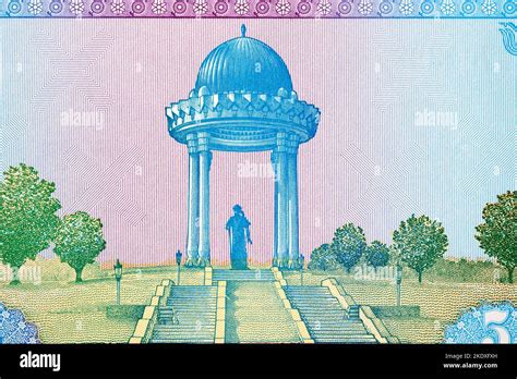 Alisher Navoi Monument in Tashkent from Uzbekistani money - sum Stock ...