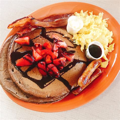 Chocolate Strawberry Pancakes Full House The Breadboard