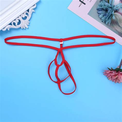 Mens Lingerie Briefs Thong Crotchless Open Butt G String Bikini O Ring Underwear EBay