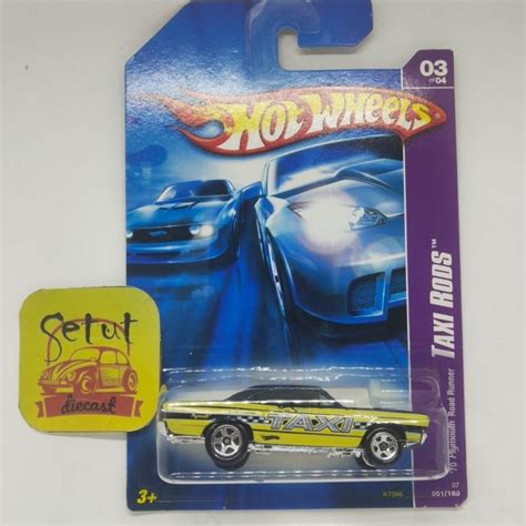Jual HOT WHEELS HOTWHEELS 70 PLYMOUTH ROAD RUNNER TAXI KUNING HITAM Kota Tangerang Selatan