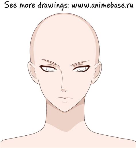 Мужской аниме манекен лицо ych парень для рисования | Anime face ...