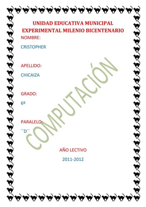 Unidad Educativa Municipal Experimental Milenio Bicentenario PDF