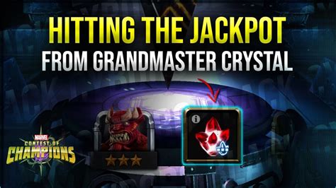 Hitting The Jackpot From Grandmaster Crystal😲😲 Marvel Contest Of Championsmcoc Youtube