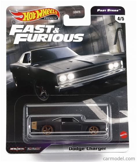 Mattel Hot Wheels Grl Gbw Escala Dodge Charger R T Fast Furious Black Copper
