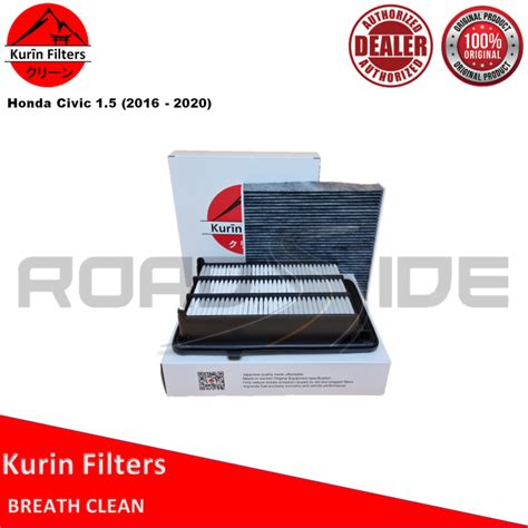 KURIN Combo Filters Air Charcoal Cabin For Honda Civic 1 5 Engine