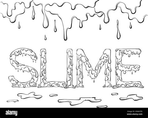 Slime Coloring Pages Printable