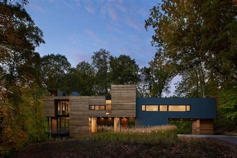 forest, nature, house, trees, mansions, modern, architecture, cabin ...