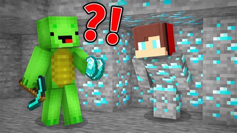 Jj Pranked Mikey As Diamond Block In Minecraft Maizen Prank Challenge