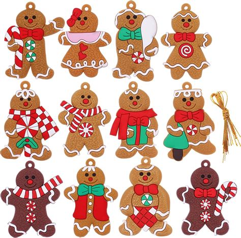 Amazon Doneace Christmas Ornaments Gingerbread Man Ornaments For