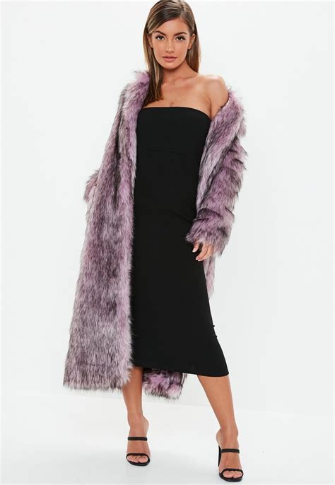 Missguided Pink Tipped Maxi Faux Fur Coat Fashion Hacks Clothes