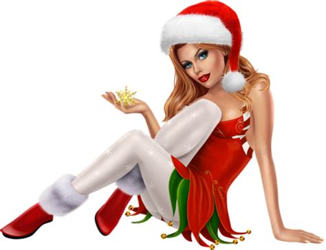 Femme Blonde Sexy Noël Render Tube Gratuit Le Monde des Gifs