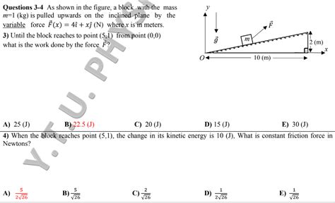 Solved Questions 3 4 As Shown In The Figure A Block With