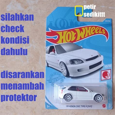 Hot Wheels 99 Honda Civic Type R EK9 Putih 2021 Lazada Indonesia