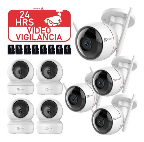 Kit Video Vigilancia Camaras Ip Mp Wifi Microfono Gb Env O Gratis