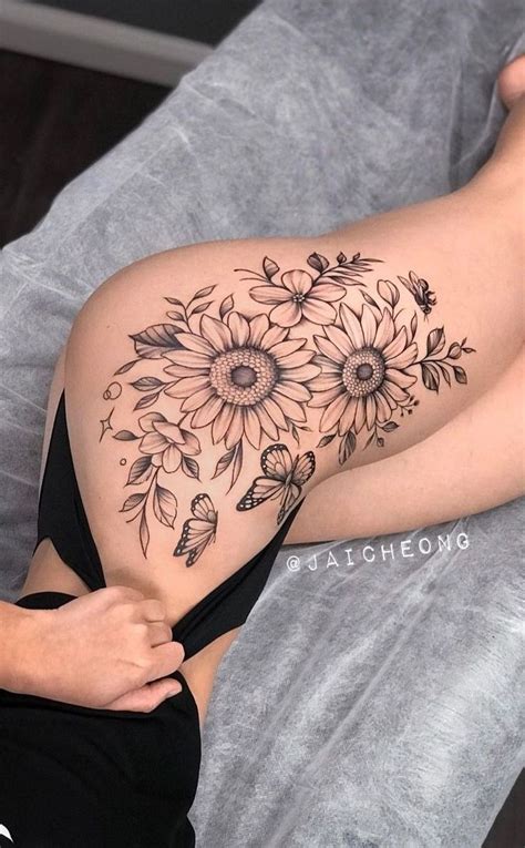 tatuagem feminina no braço Hip tattoos women Thigh tattoos women