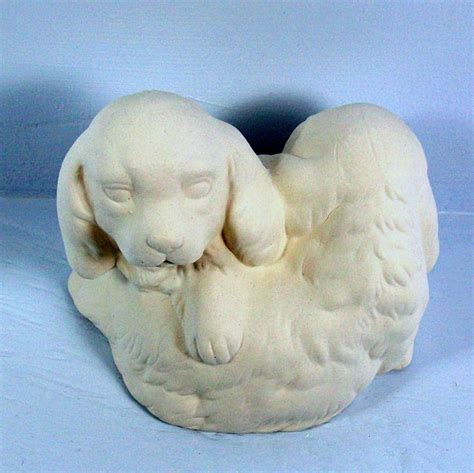 Unpainted Ceramic Bisque Puppies / Bisqueware / Ceramics to | Etsy