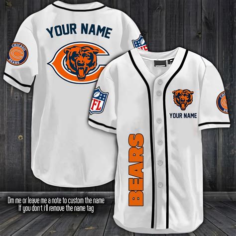 Personalized Nfl Chicago Bears Jersey Customize Your Name Etsy