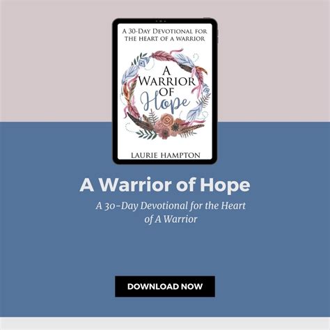 A Warrior of Hope - A 30-Day Devotional for the Heart of a Warrior