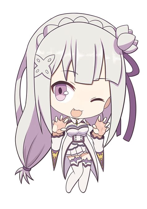 Emília Rezero Chibi Chibi Re Zero Anime