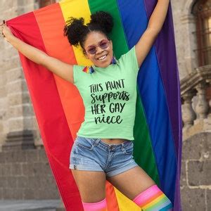 Aunt Supports Gay Niece Svg LGBT Ally SVG Gay Ally Svg Mom Life Svg Gay Pride Ally Shirt Svg