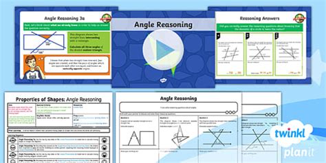 Planit Maths Y Properties Of Shapes Angles Lesson Pack