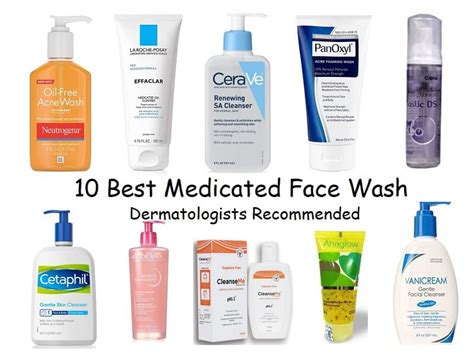 medicated face wash recommended  dermatologists