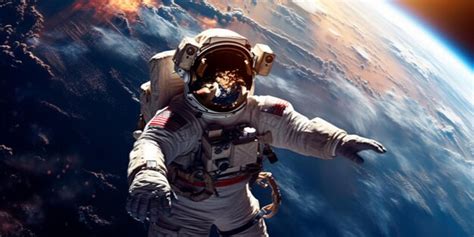 Premium Photo | Astronaut in the outer space over the planet Earth